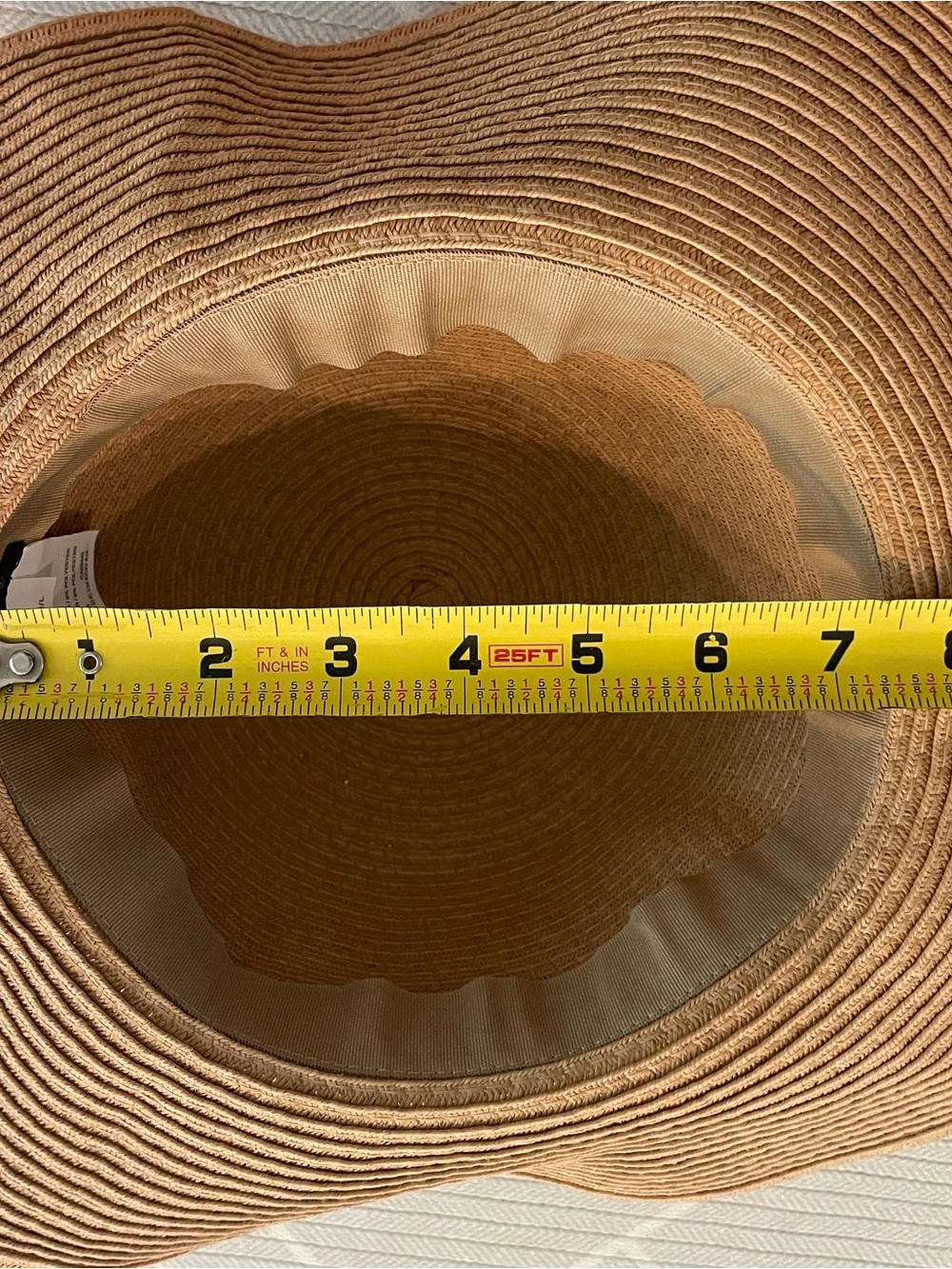 J.Crew Tan Straw Hat Women’s Size M/L - Picture 3 of 6